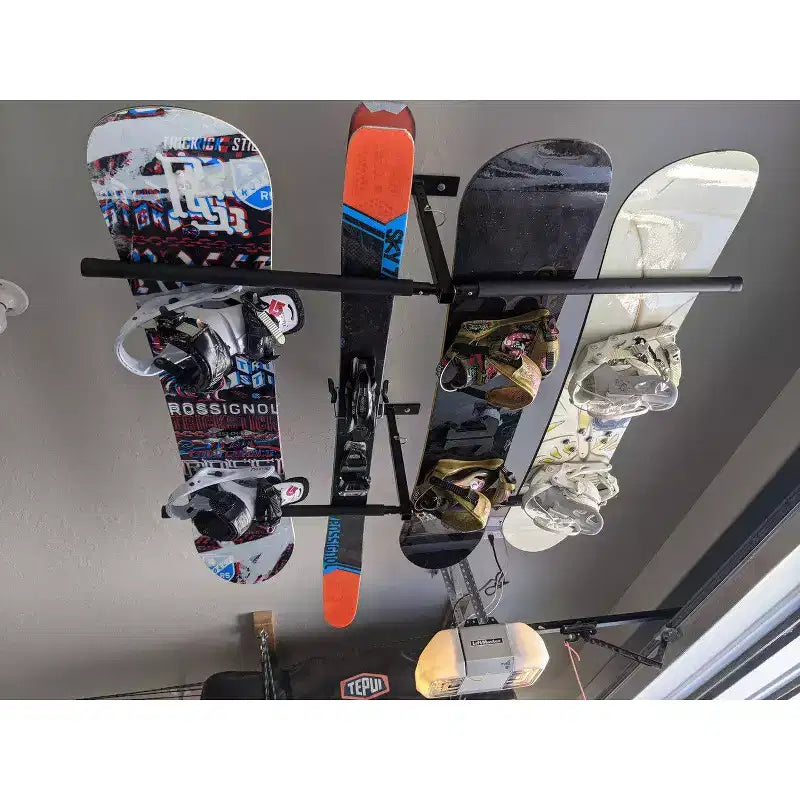 Hi-Port 2 | Supporto regolabile da soffitto per sci e snowboard | Doppio | Capacità 68 kg