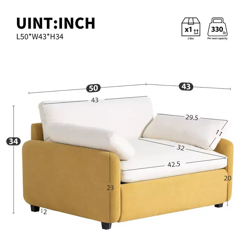 Poltrona singola Lilith 50 in ciniglia oversize e color-blocking vivace
