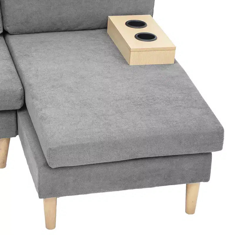 Divano sezionale modulare a U 109 Divano letto sezionale a 4 posti Comodo divano con braccioli Facile da montare per soggiorno camera da letto
