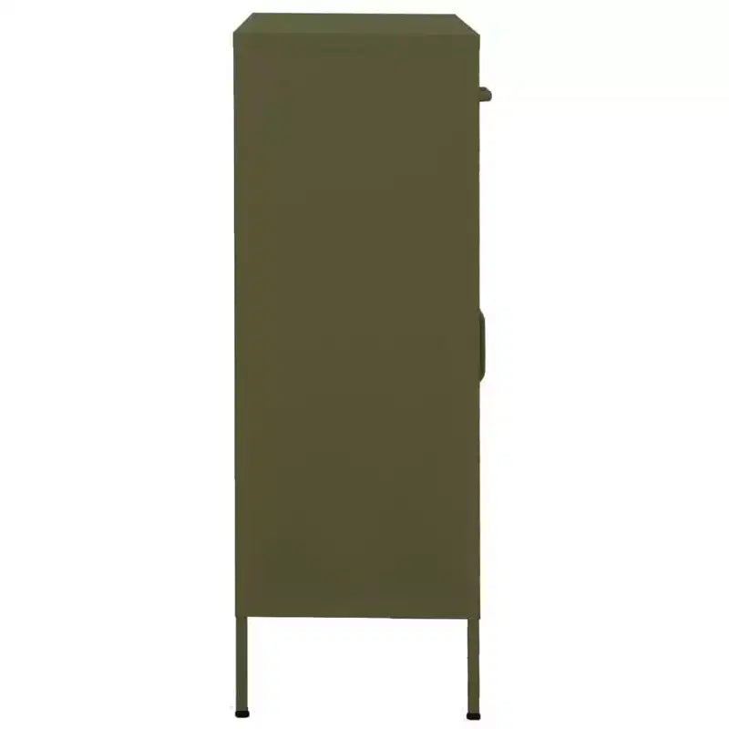 Armadietto portaoggetti in acciaio verde oliva 80 x 35 x 101,5 cm