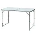 47 Aluminum Lightweight Portable Folding Easy Clean Camping Table with Carrying Handle