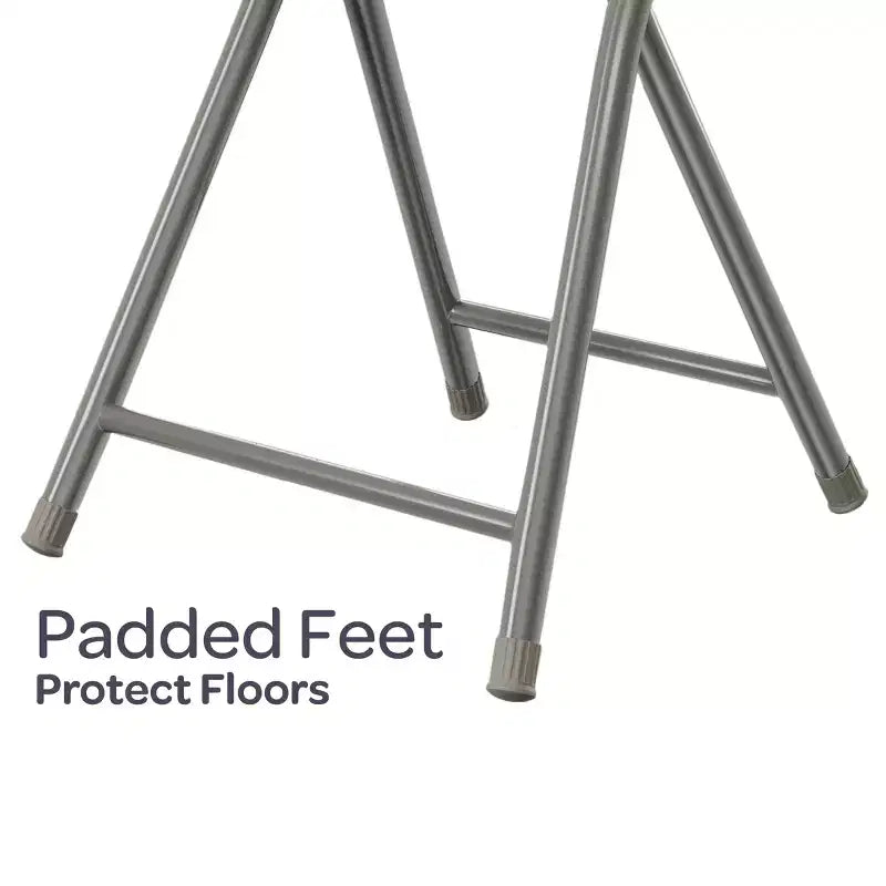 di 4 sgabelli da bar pieghevoli, sgabello resistente da 45,72 cm con capacità di 102 kg e sedile imbottito per dormitorio, sala ricreativa o sala giochi