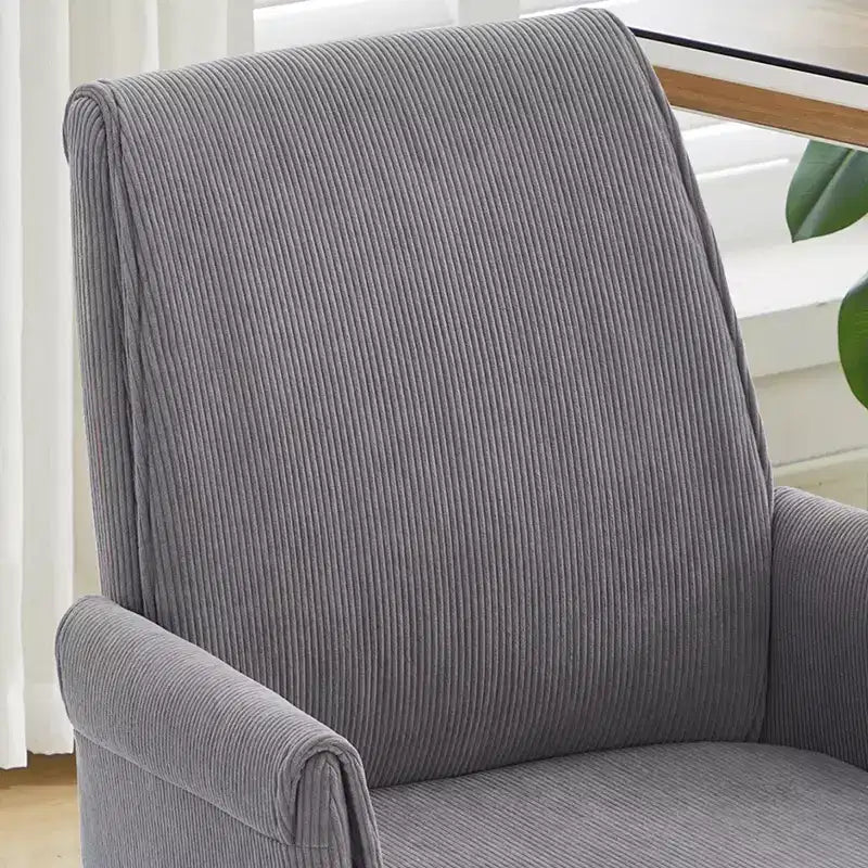 Sedia da ufficio a schienale medio, sollevabile, in tessuto a righe, ergonomica. Ideale per lavoro, studio e relax