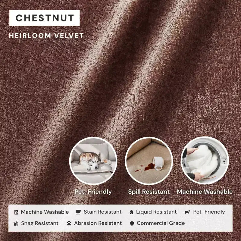 Divano Modulare Lavabile a 4 Posti + Pouf Panca | Seduta Deluxe+ e Cuscino Cloud