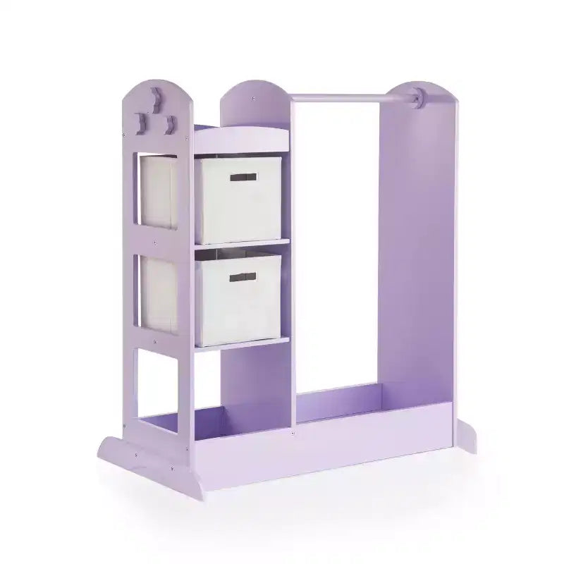 Guardaroba e Centro Travestimenti See and Store: Organizzatore di Vestiti e Costumi per Bambini, Armadio Appeso con Specchio e Contenitori