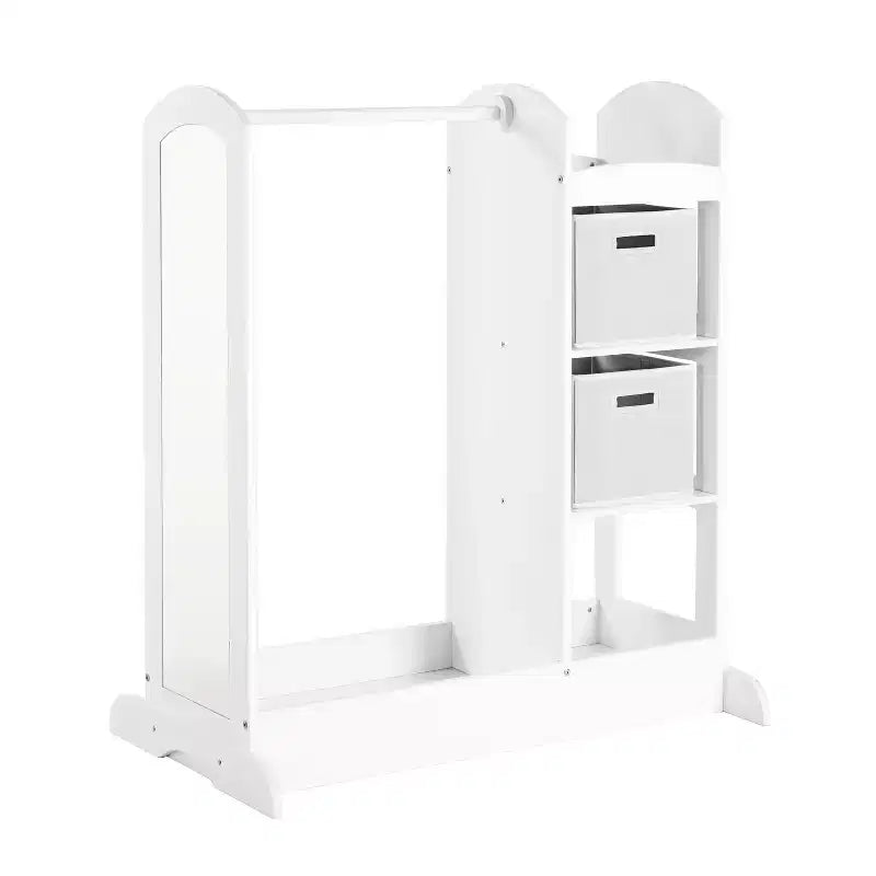 Guardaroba e Centro Travestimenti See and Store: Organizzatore di Vestiti e Costumi per Bambini, Armadio Appeso con Specchio e Contenitori